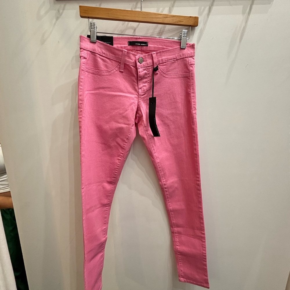 Flying Monkey Vibrant Pink Skinny Jeans